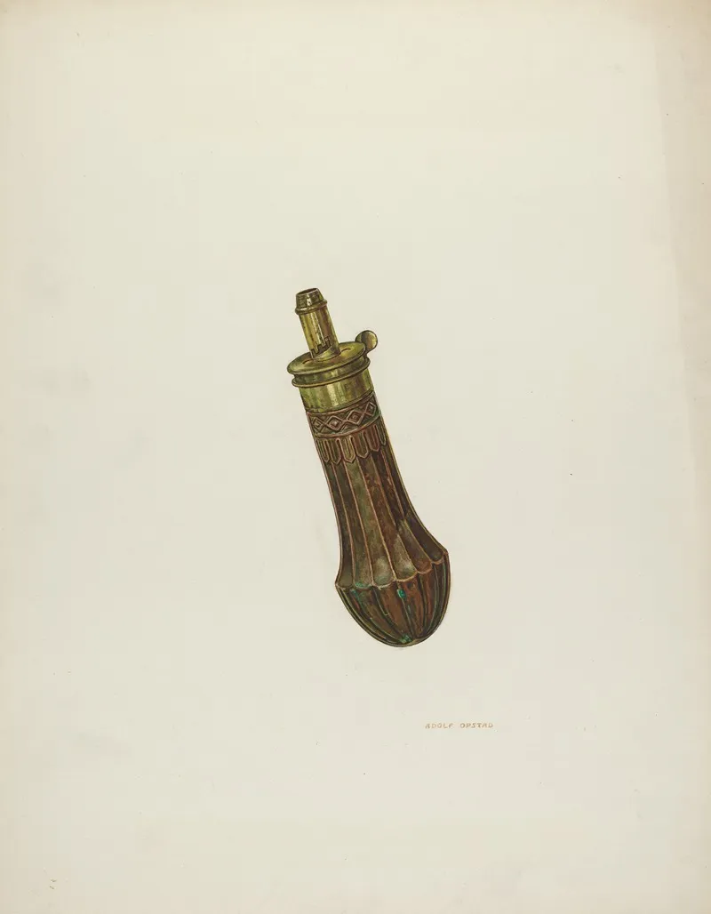 Powder Flask 3 by Adolph Opstad - Canvas Print
