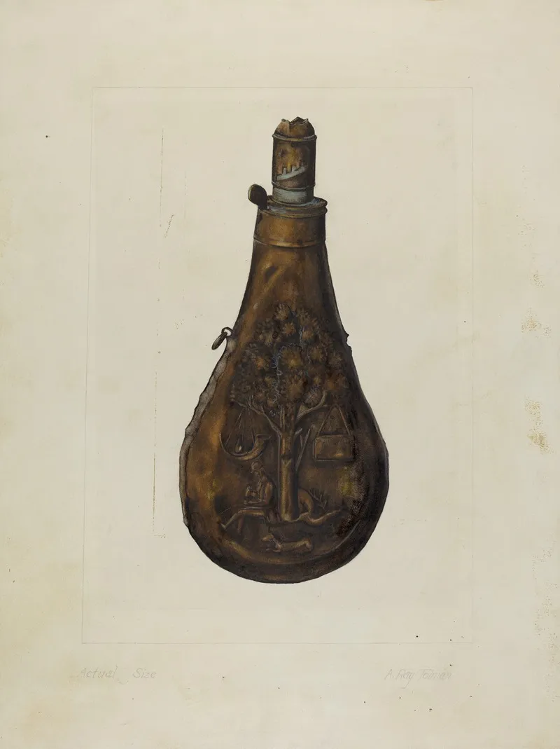 Powder Flask by A.R. Tolman - Canvas Print