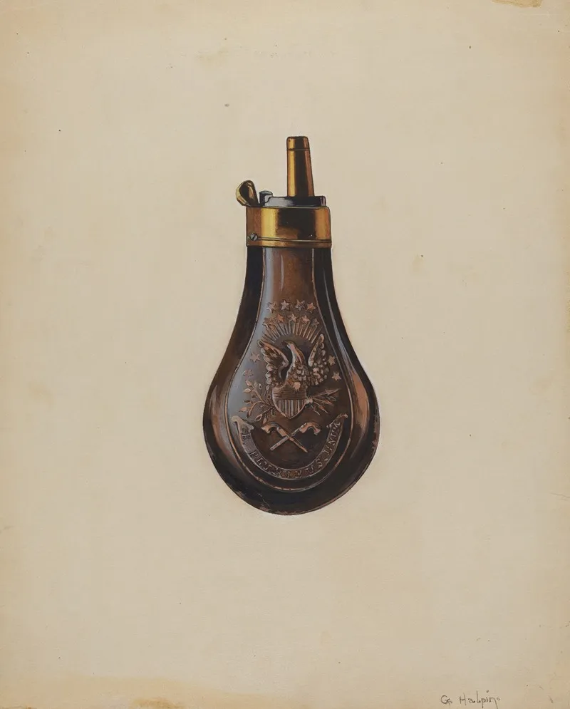 Powder Horn 17 by Grace Halpin - Canvas Print