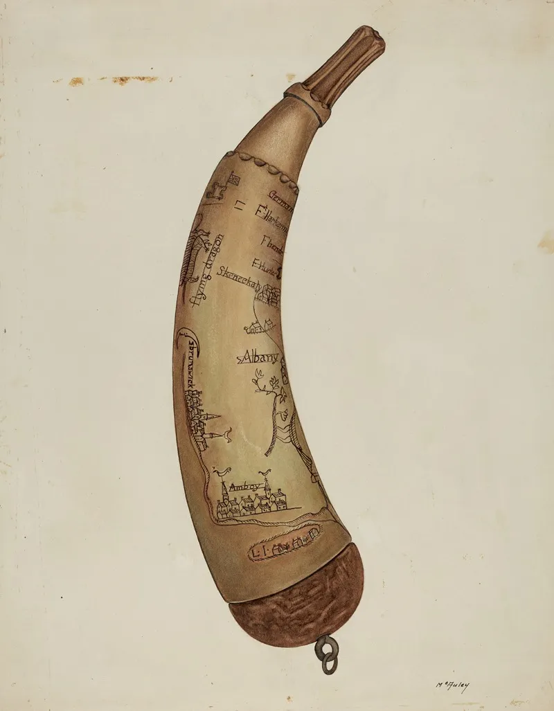 Powder Horn 34 by William McAuley - Canvas Print