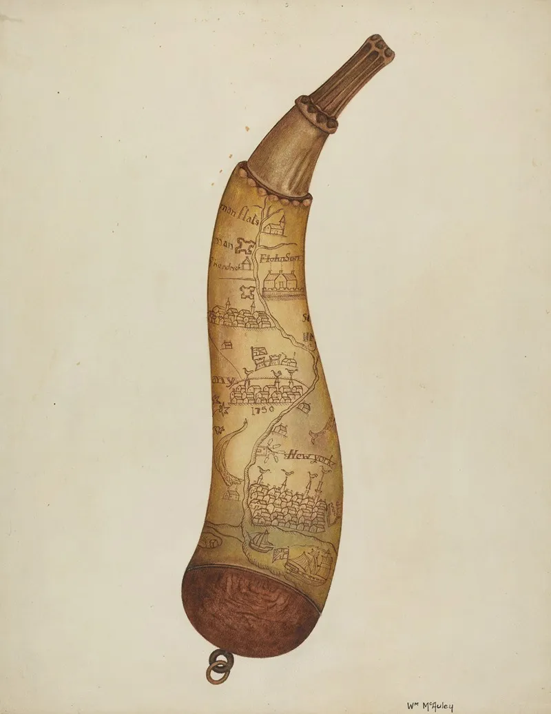 Powder Horn 35 by William McAuley - Canvas Print
