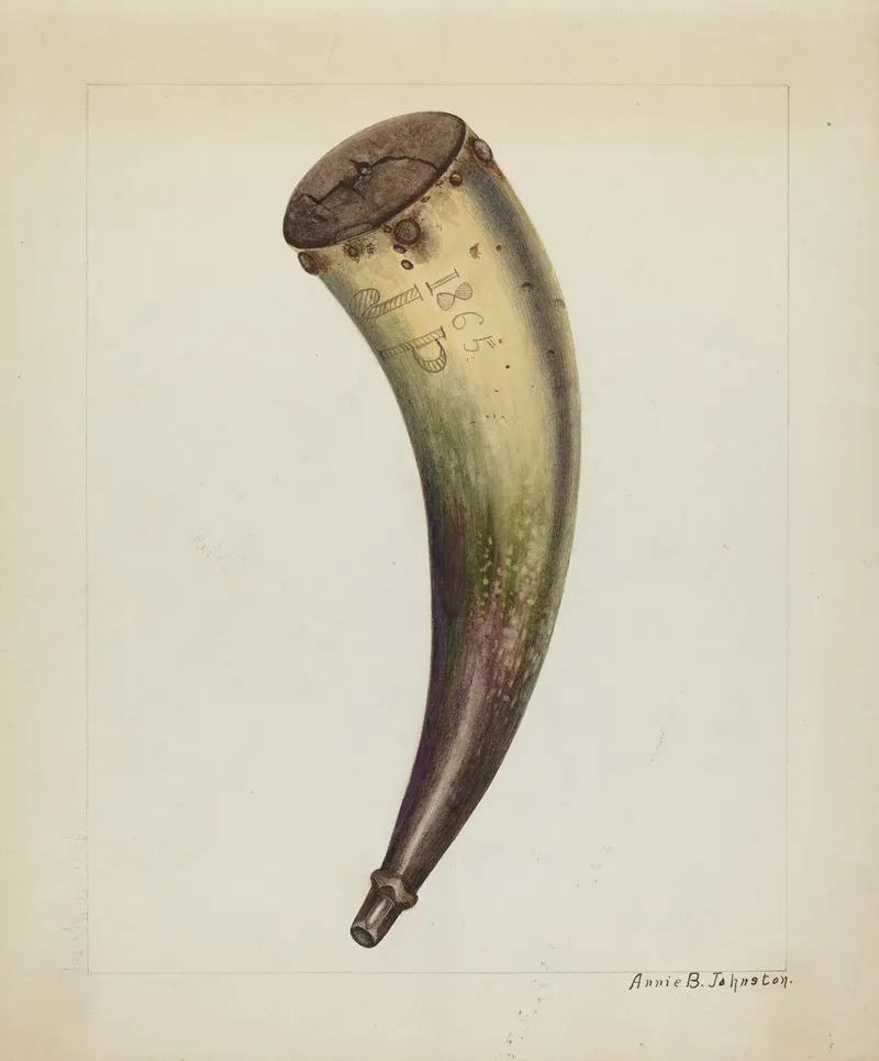 Powder Horn 5 by Annie B. Johnston - Canvas Print