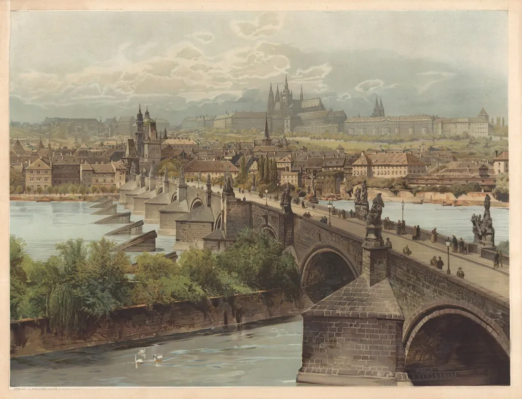 Prague 3 by Anton Heilmann - Canvas Print