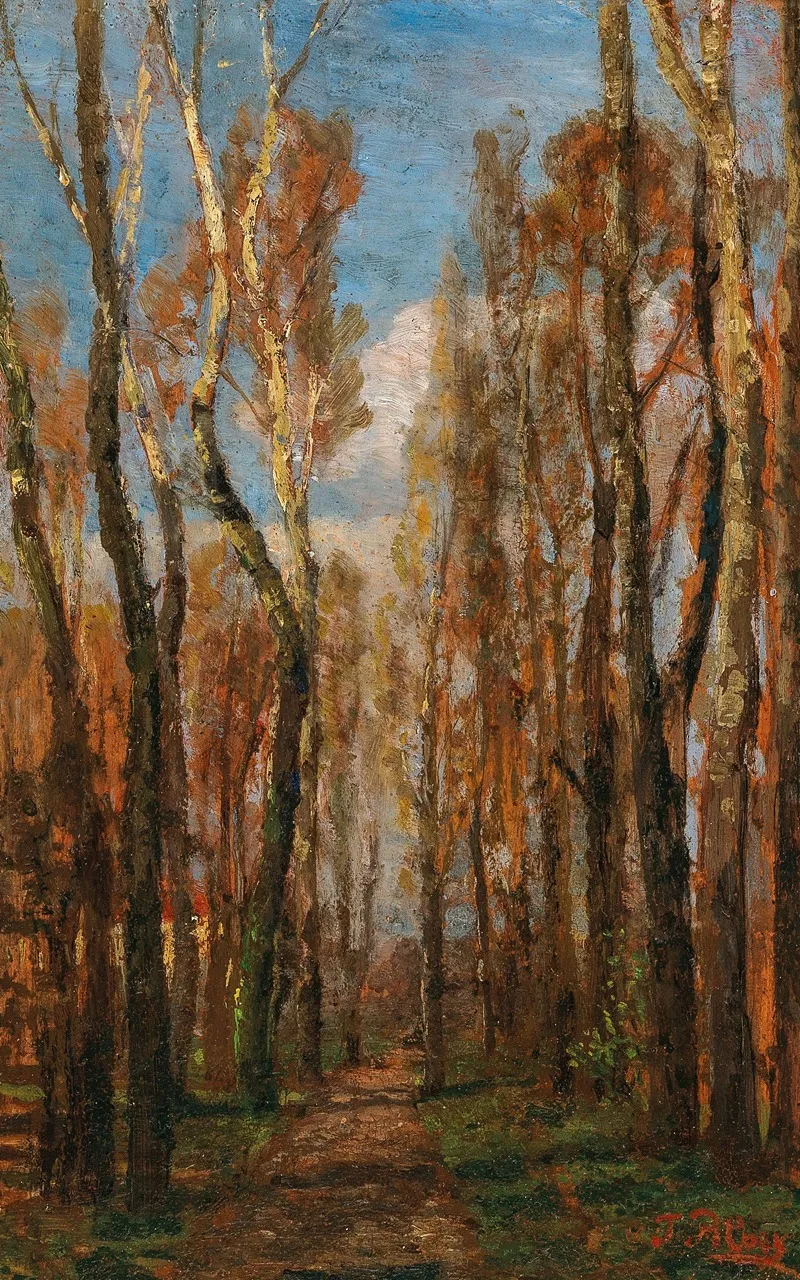 Prater Landscape 4 by Tina Blau - Canvas Print