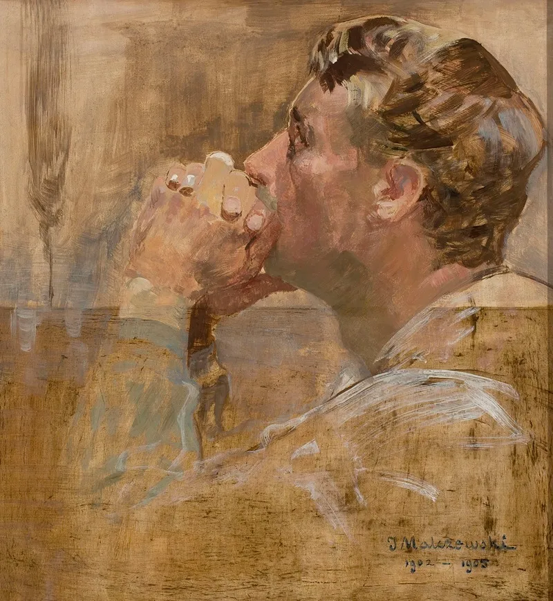 Praying Man by Jacek Malczewski - Canvas Print