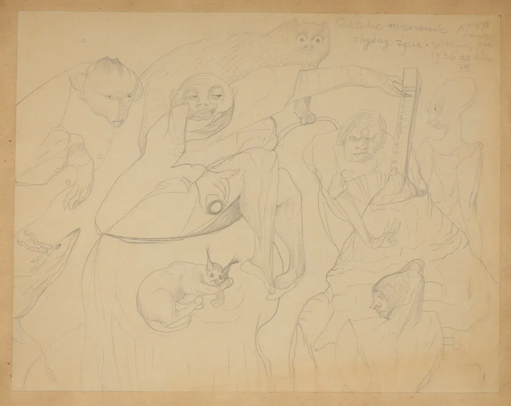 Precise Measurement Of Lifes Monstrosity by Stanisław Ignacy Witkiewicz - Canvas Print