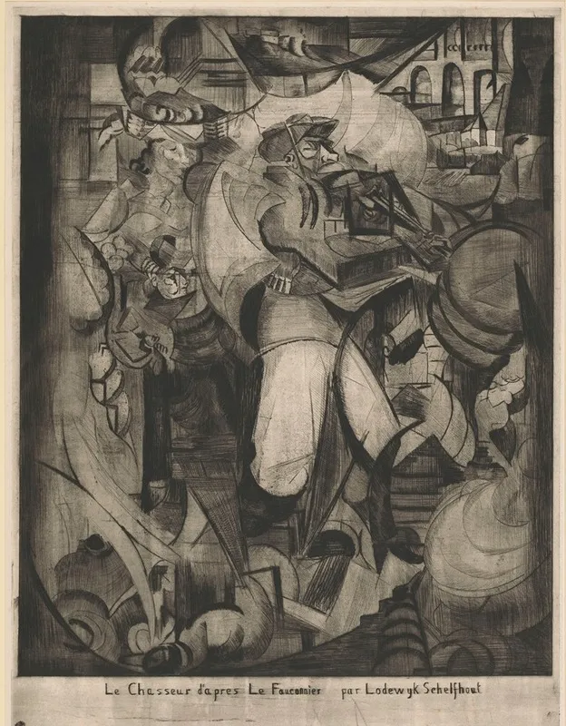 Prent After Henri Victor Gabriel Le Fauconnier