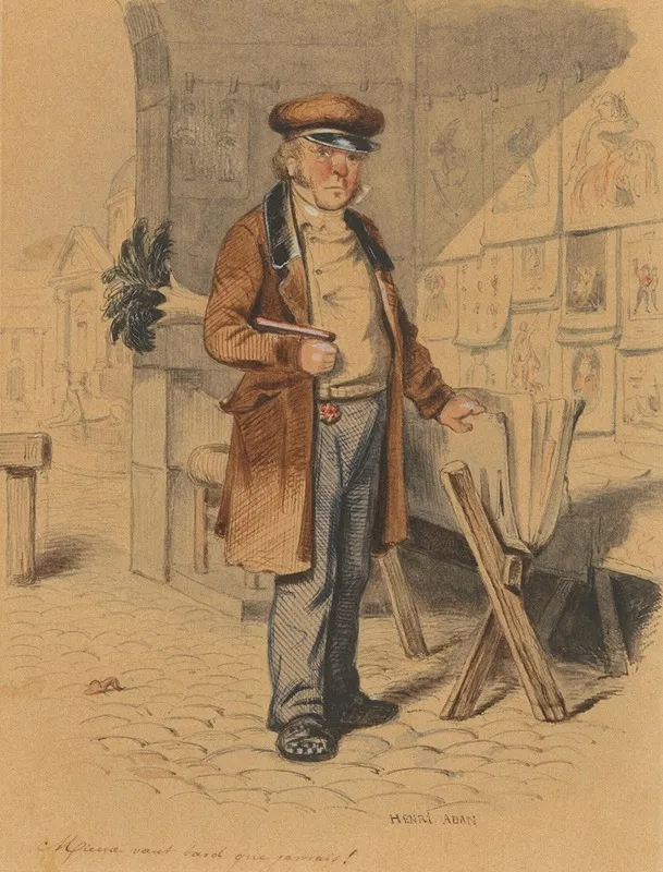 Prenthandelaar After Karl Girardet