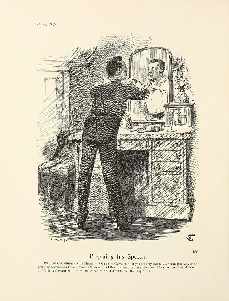 Preparing His Speech