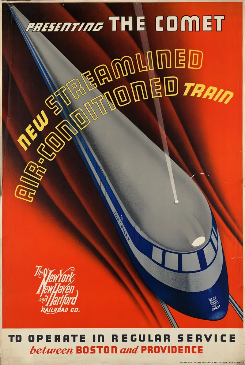 Presenting The Comet New Streamlined Air Conditioned Train