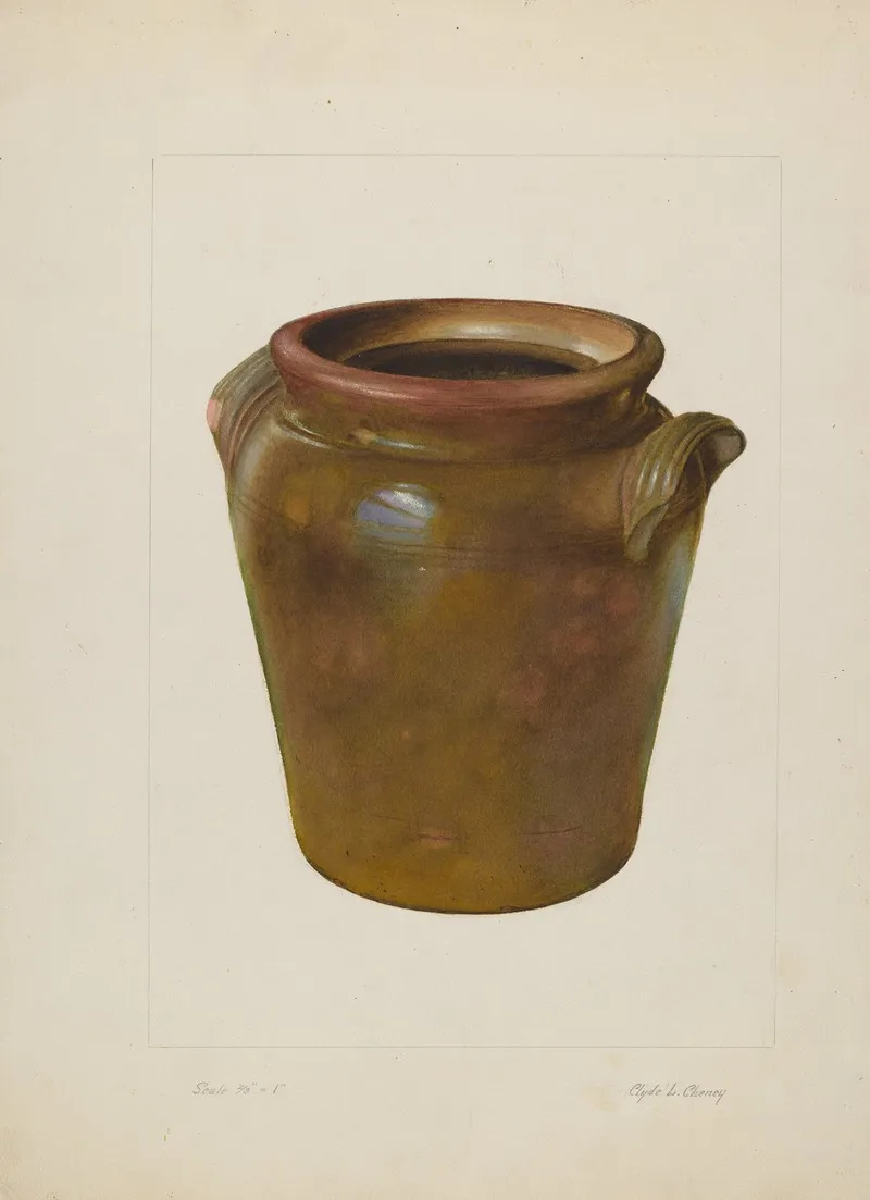 Preserving Jar 2 by Clyde L. Cheney - Canvas Print