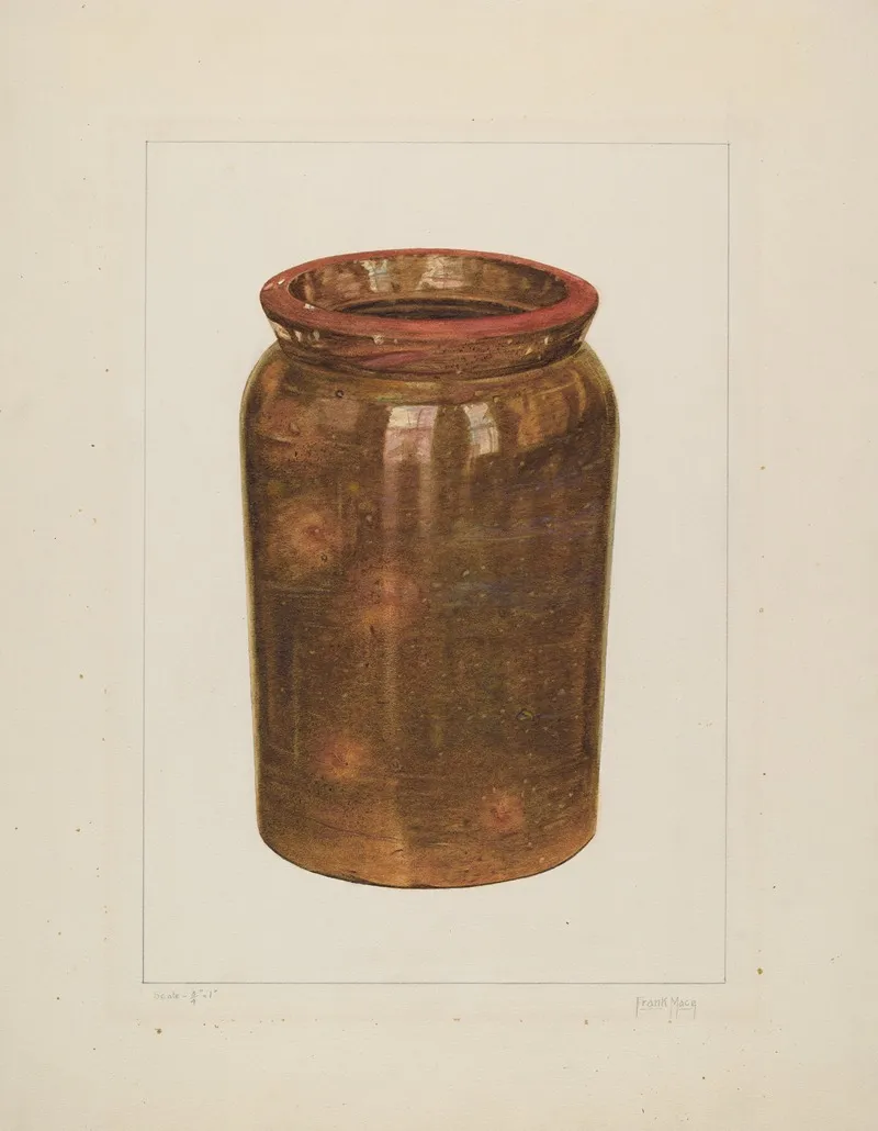 Preserving Jar 3 by Frank J. Mace - Canvas Print