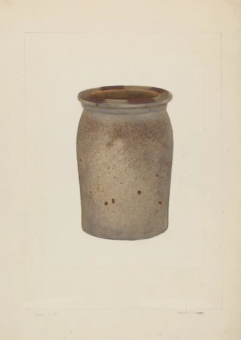 Preserving Jar by Clyde L. Cheney - Canvas Print