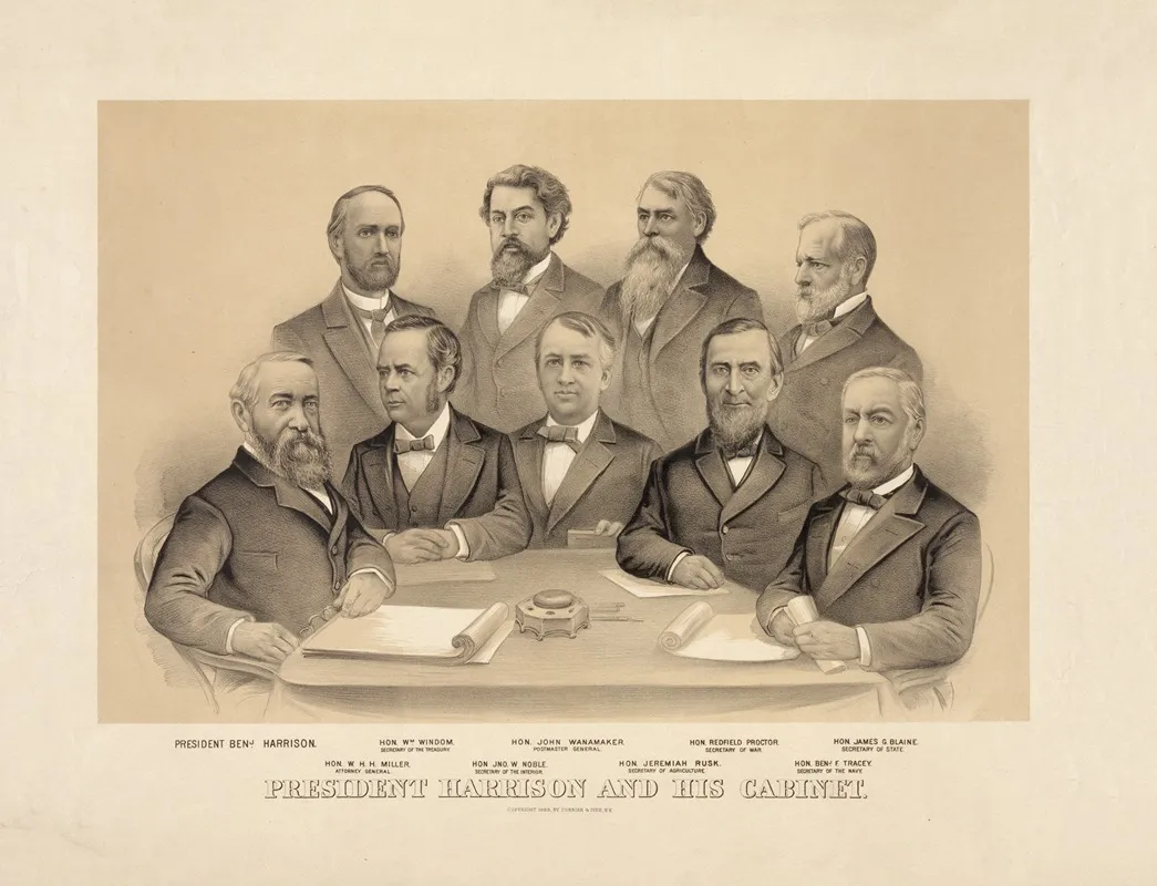 President Harrison And His Cabinet 2