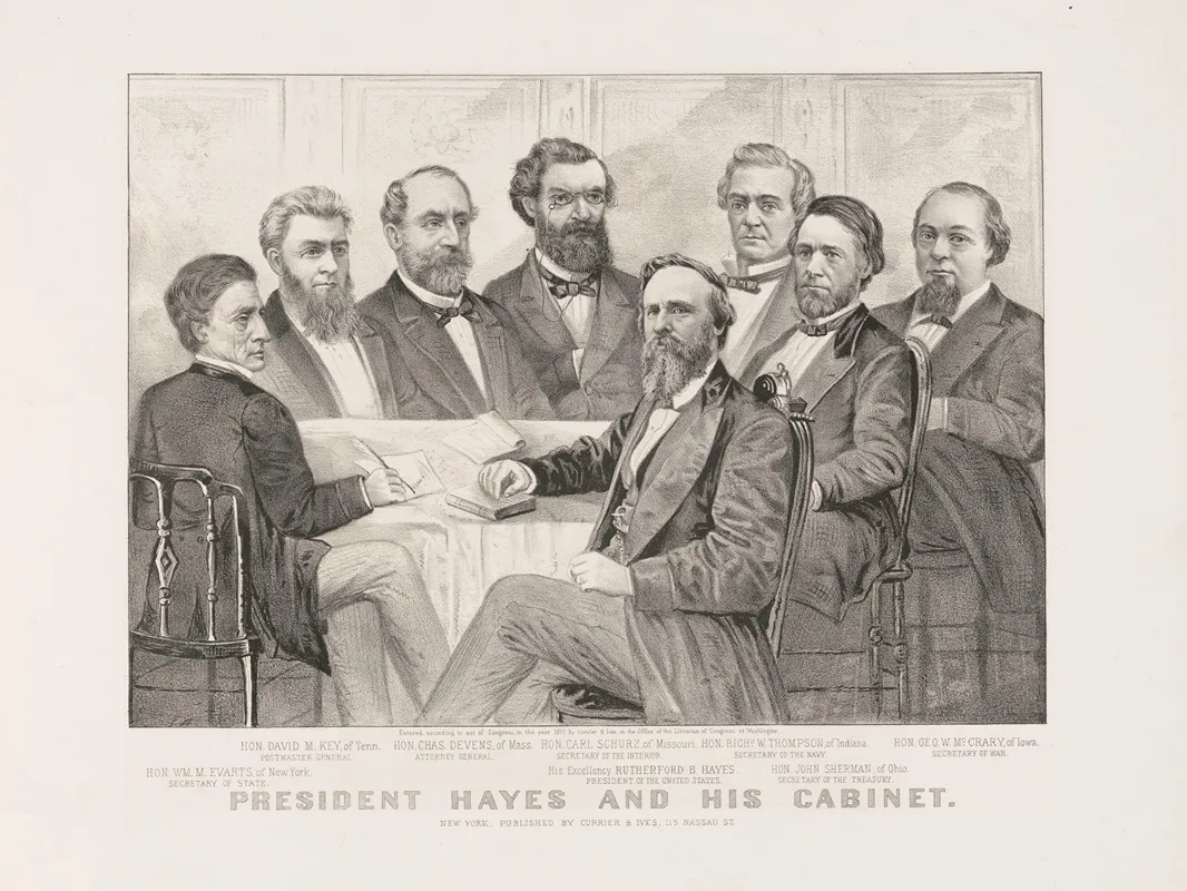 President Hayes And His Cabinet