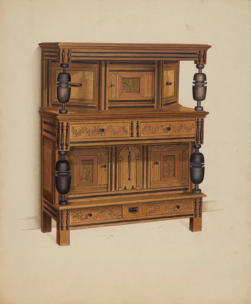 Press Cupboard by Anne Ger - Canvas Print