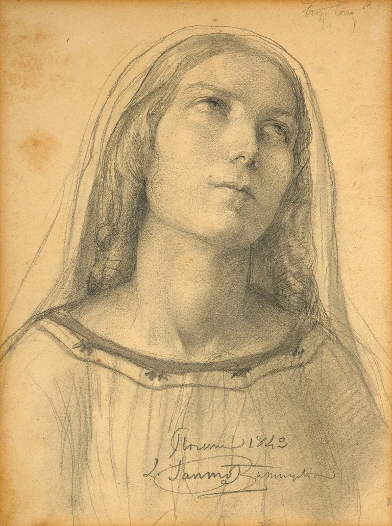 Presumed Study For Lassomption De La Vierge
