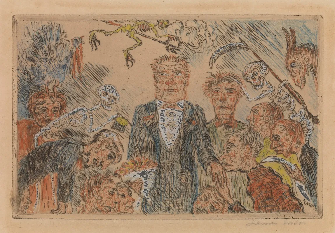 Pride 2 by James Ensor - Canvas Print