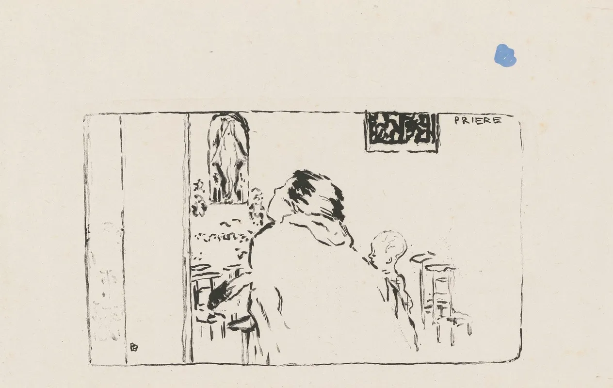 Priere 2 by Pierre Bonnard - Canvas Print