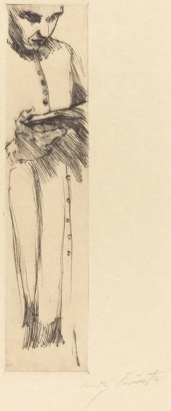 Priest Reading Lesender Monch by Lovis Corinth - Canvas Print