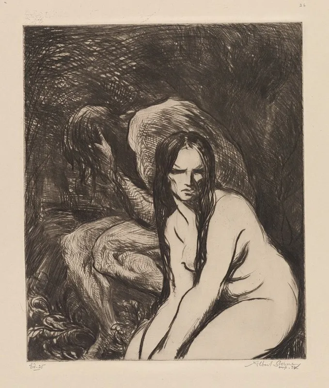 Primeval by Albert Sterner - Canvas Print