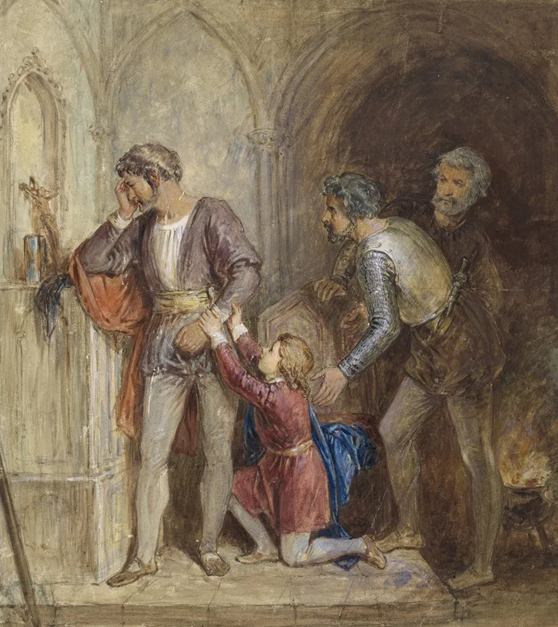 Prince Arthur Pleading With Hubert King John Act Iv Sc 1