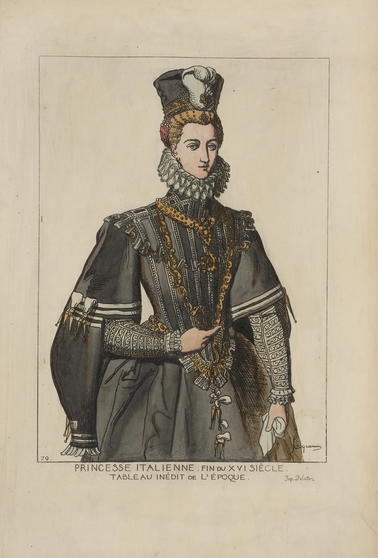 Princesse Italienne Fin Du Xvi Siecle Tableau Inedit De Lepoque