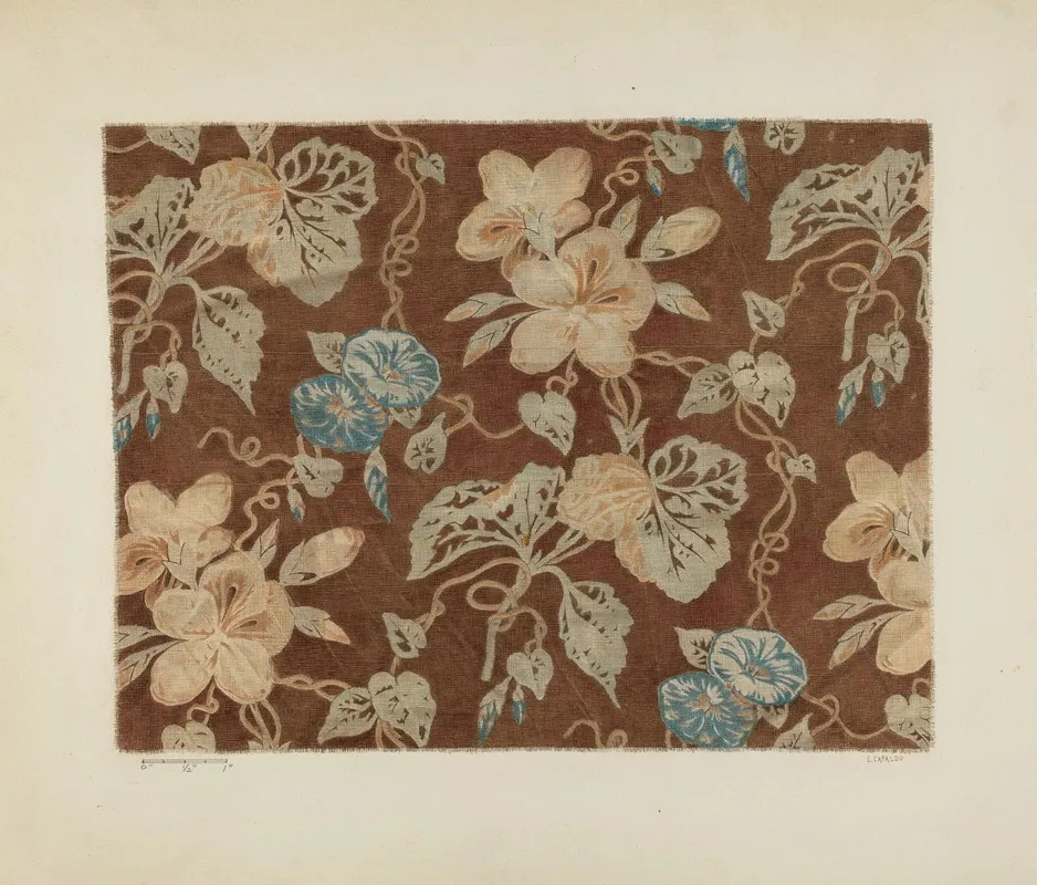 Printed Cotton 11 by Ernest Capaldo - Canvas Print