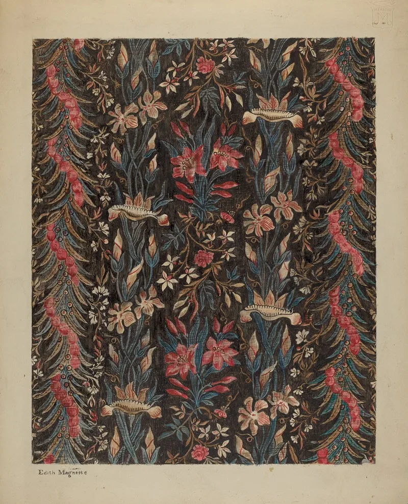 Printed Cotton 9 by Edith Magnette - Canvas Print