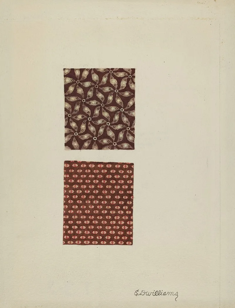 Printed Cotton Swatches by Edward D. Williams - Canvas Print