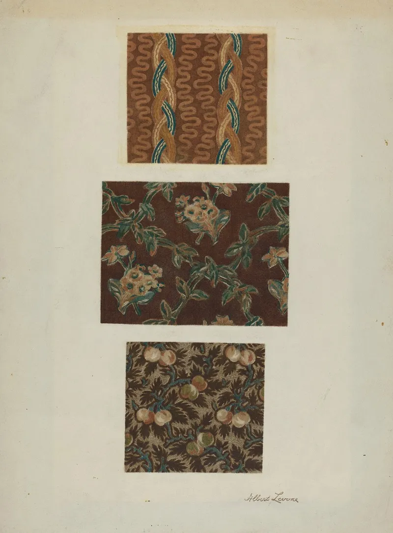 Printed Cottons From Quilt 2 by Albert Levone - Canvas Print