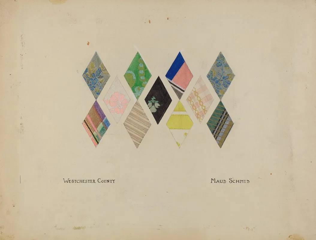 Printed Quilt Patterns by Maud Schmid - Canvas Print