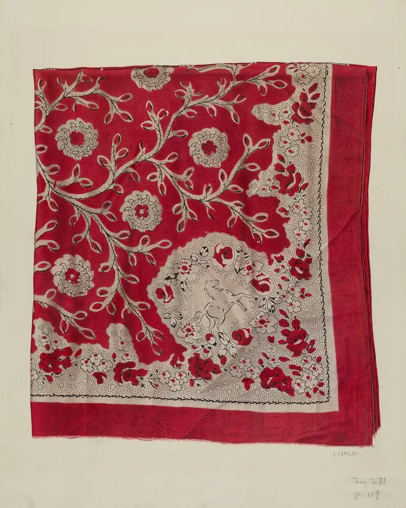 Printed Textile 8 by Ernest Capaldo - Canvas Print