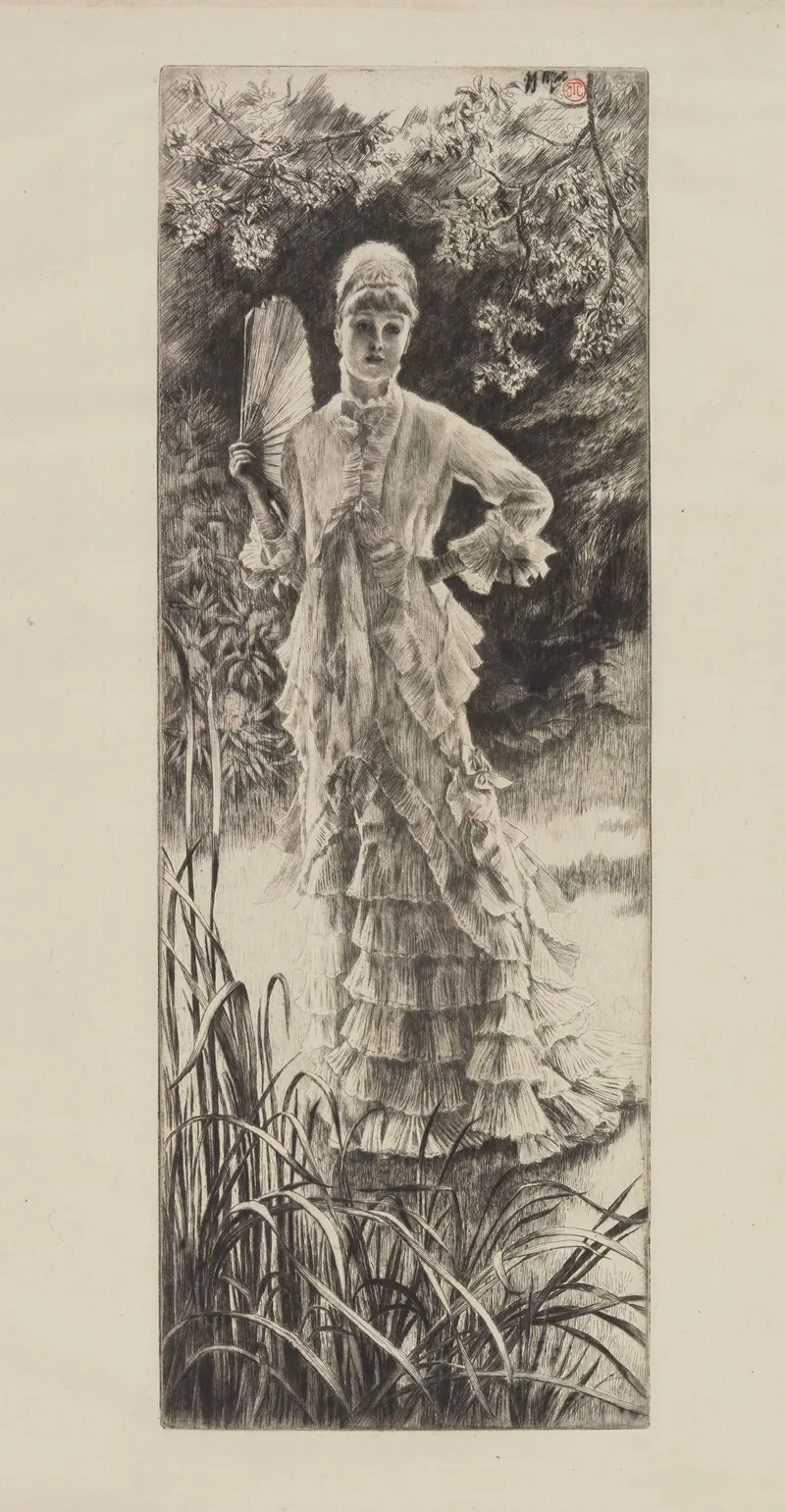 Printemps 3 by James Tissot - Canvas Print