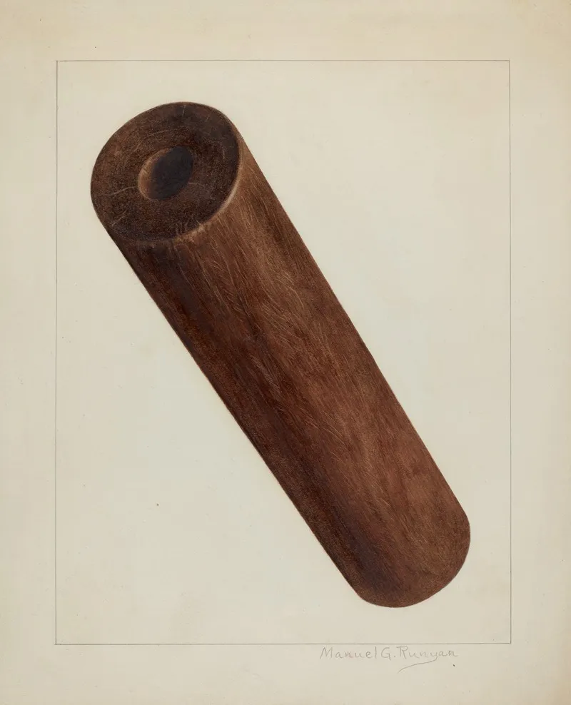 Printing Press Roller by Manuel G. Runyan - Canvas Print