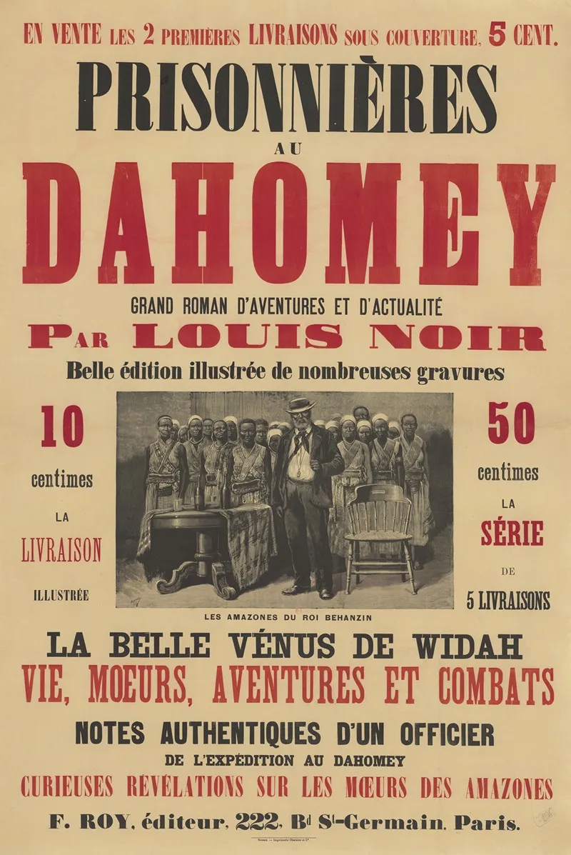 Prisonnieres Au Dahomey by Henri Meyer - Canvas Print