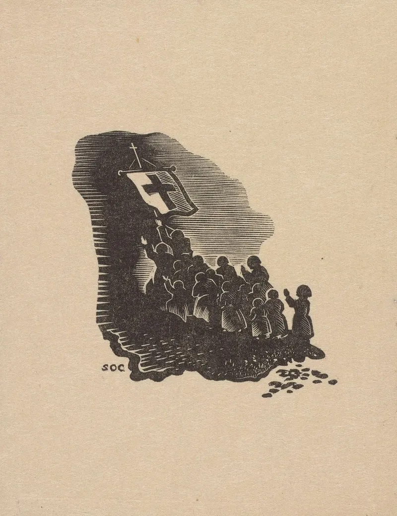 Procesja Dzieci Ilustracja Do Ksiazki Krucjata Dziecieca Marcela Schwoba