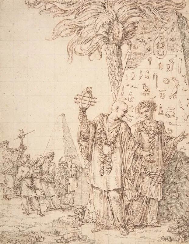 Procession At Memphis by Michel-François Dandré-Bardon - Canvas Print