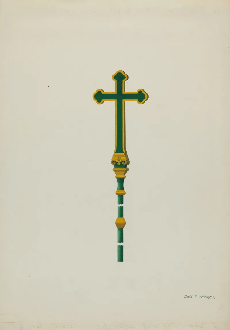 Processional Cross by David P Willoughby - Canvas Print