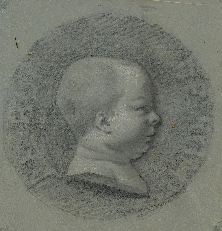 Profil Du Roi De Rome by Pierre-Paul Prud'hon - Canvas Print