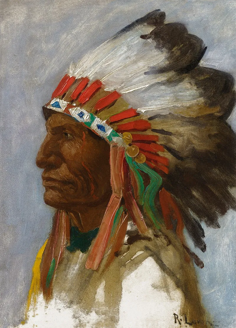 Profile Of An Indian Chief