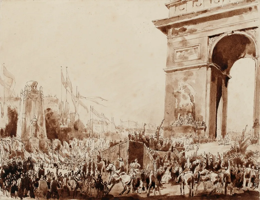 Projet De Decoration Pour Les Fetes De La Victoire Le 14 Juillet 1919