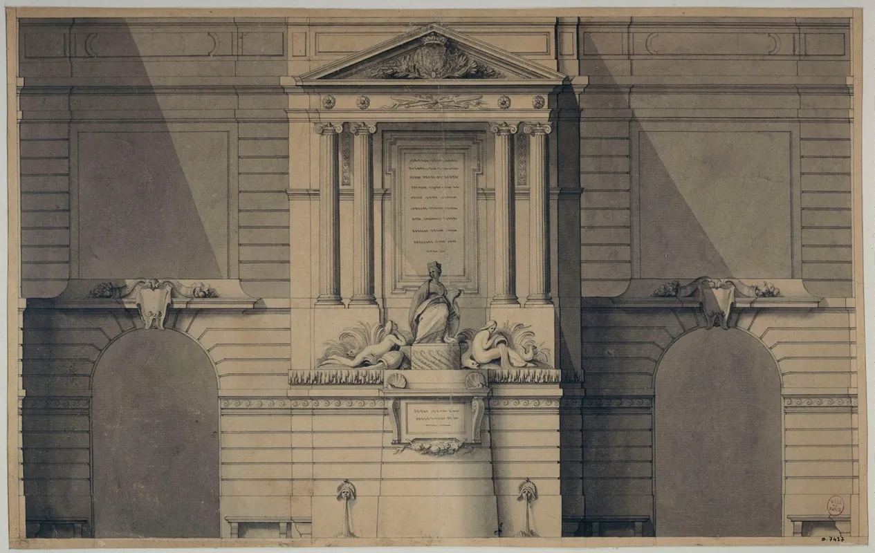 Projet Pour La Fontaine De La Rue De Grenelle