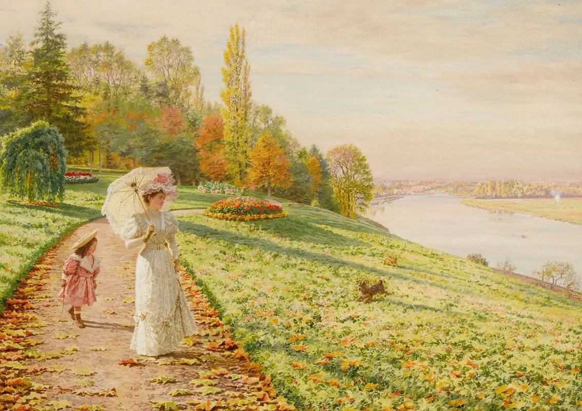 Promenade Dautomne by Marie-François Firmin-Girard - Canvas Print