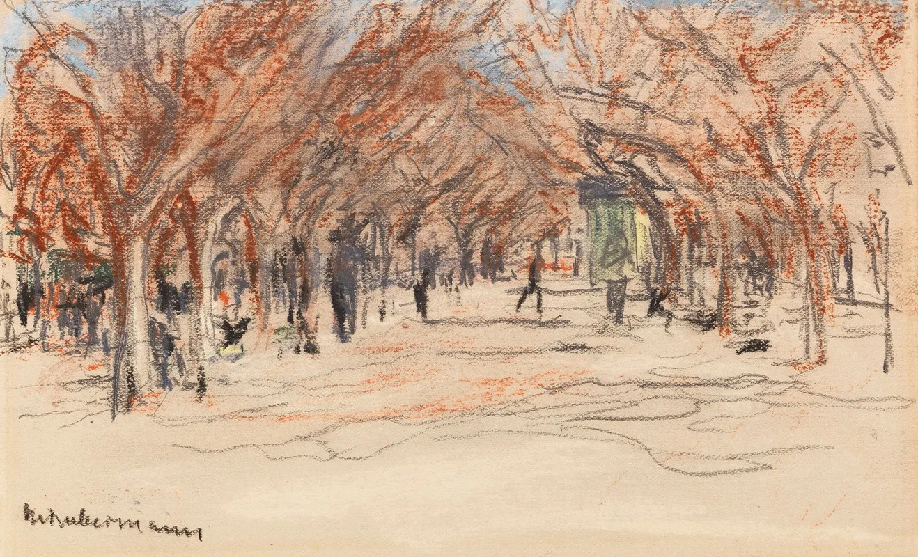 Promenade In Cannes by Max Liebermann - Canvas Print