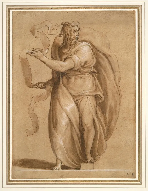 Prophet by Francesco de' Rossi - Canvas Print