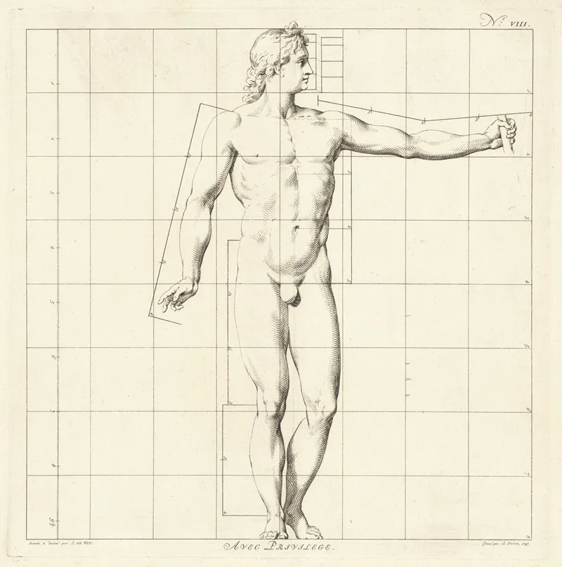 Proportional Study Of The Body Of Apollo Belvedere