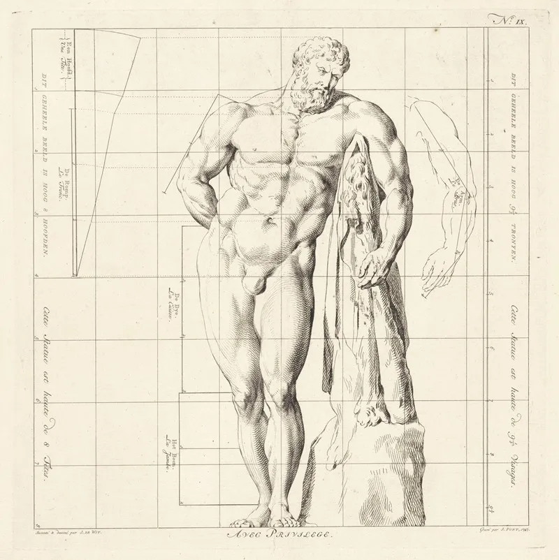 Proportional Study Of The Body Of Hercules Farnese
