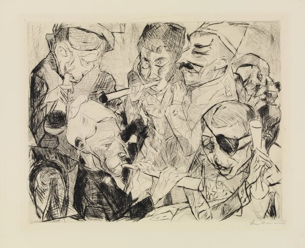 Prosit Neujahr by Max Beckmann - Canvas Print