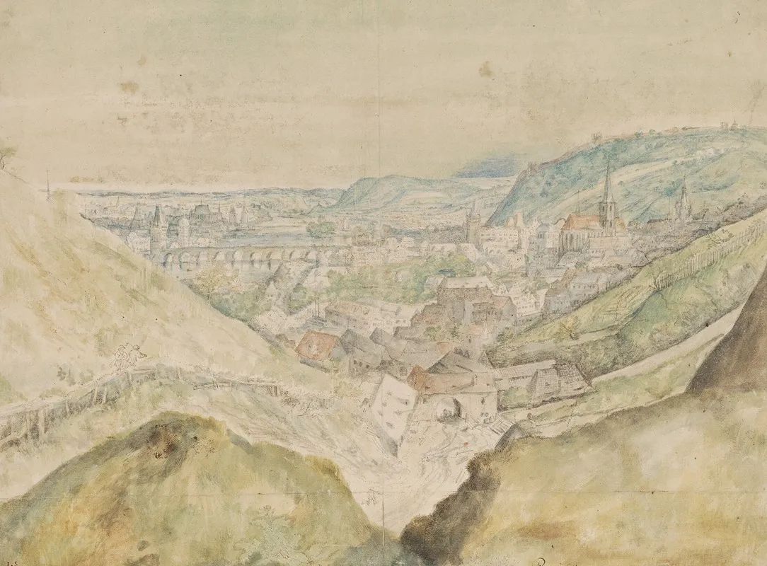 Prospekt Af Byen Prag by Roelant Savery - Canvas Print